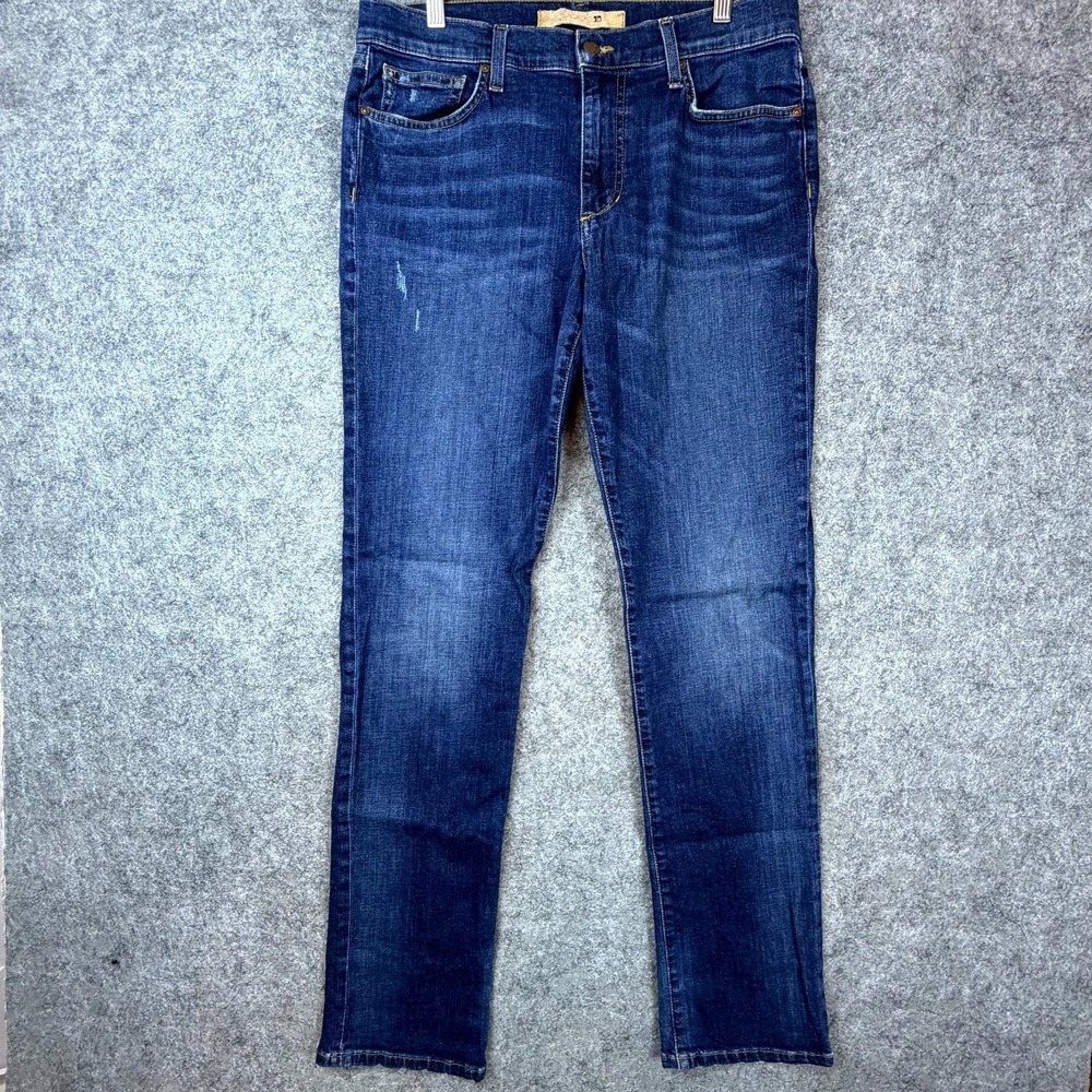 Joe's Jeans Mens 33 Blue Denim Cotton Stretch Mid Rise Medium Wash Straight Leg